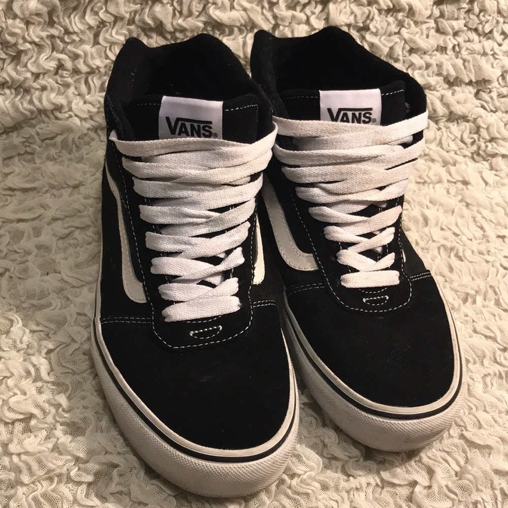 Black high top Vans